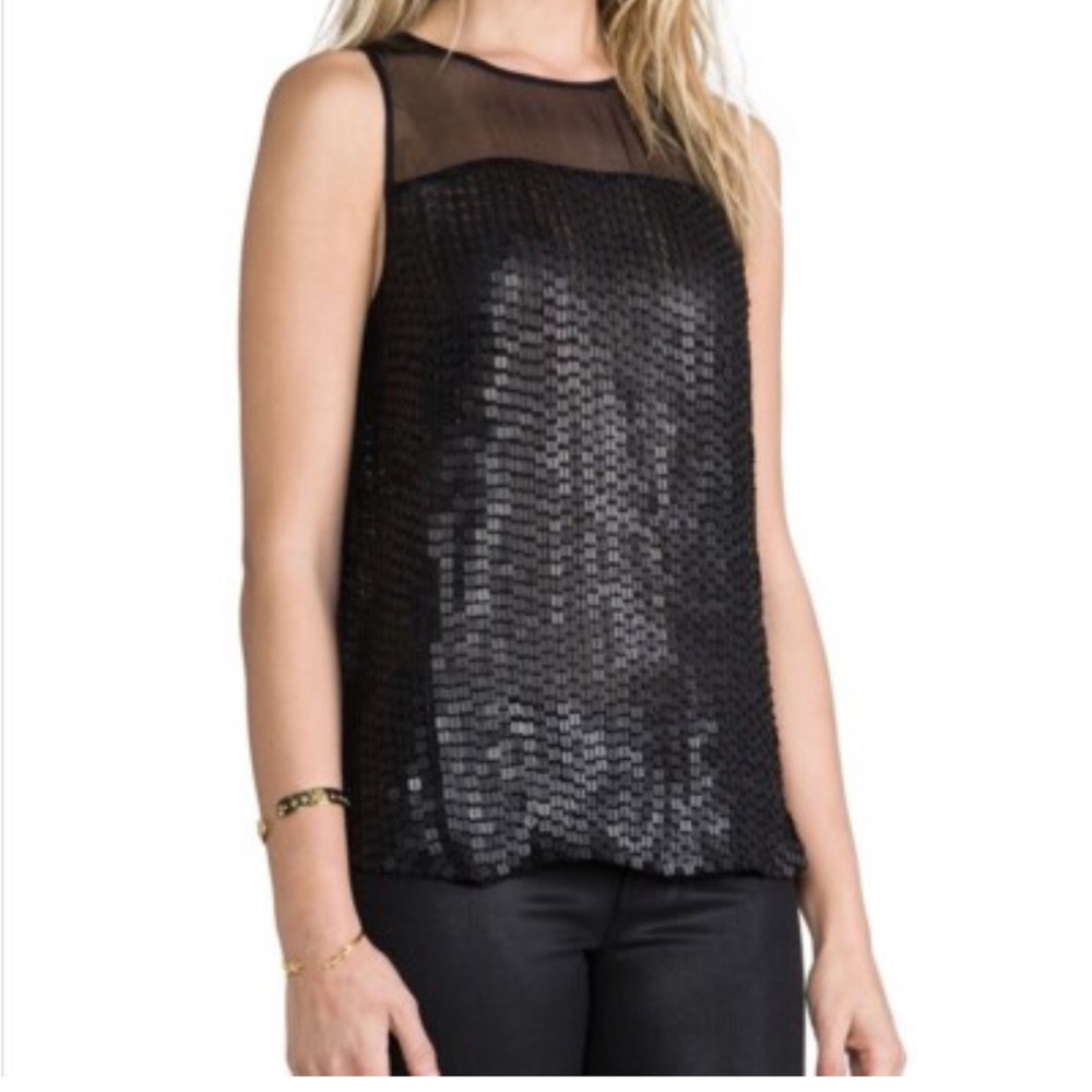 Parker Carson Silk Sequin Top